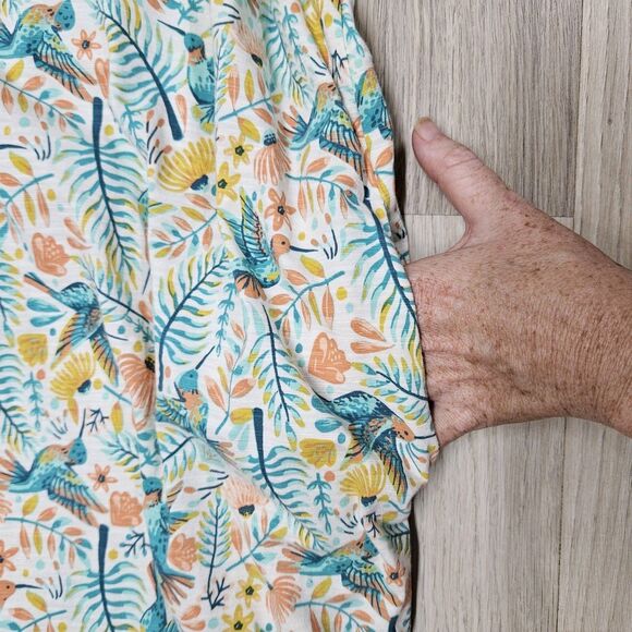 Duluth Trading Womens Dress Colorful Bird Knee Length XL - Picture 5 of 11